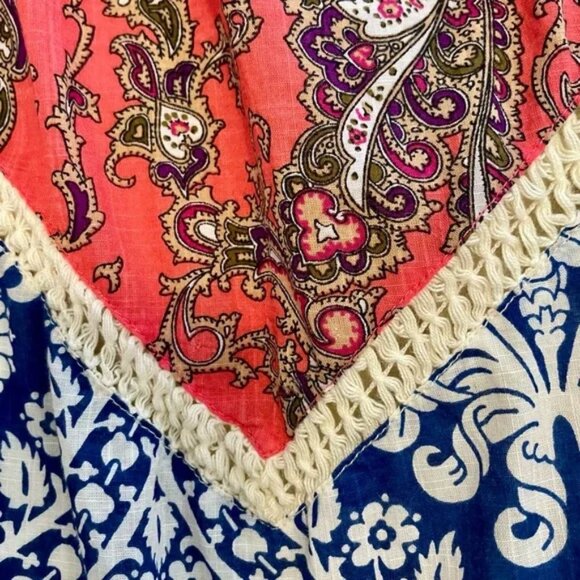 Anthropologie Vanessa Virginia Inez patchwork swing mini dress size 0 - Picture 5 of 8